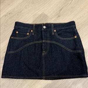 Levi's Dark Blue Denim Mini Skirt
